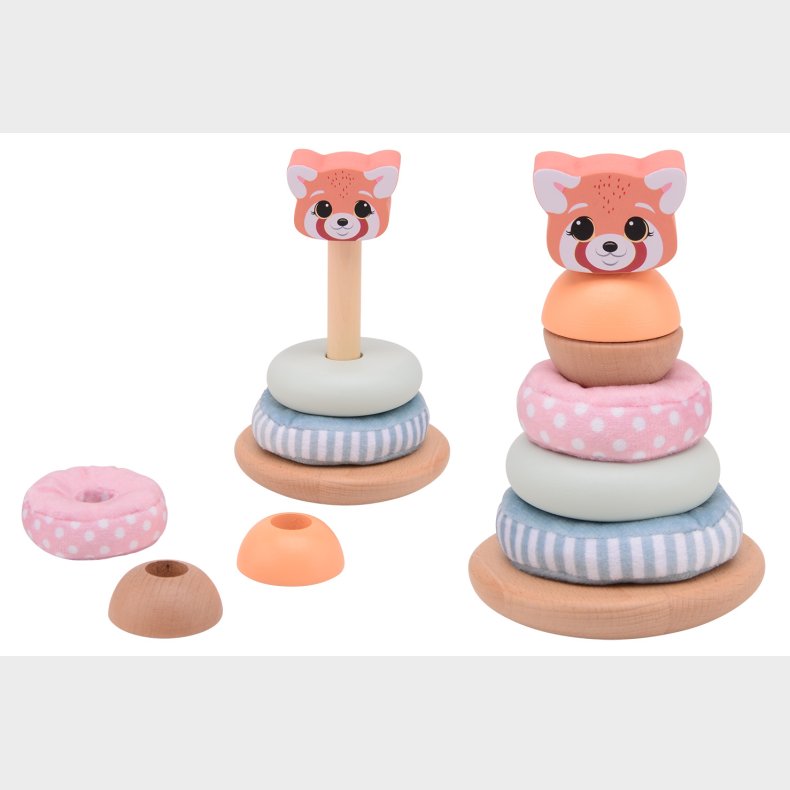 Jou&eacute;co&reg; - The Wildies Family stacking tower with soft rings (ctn 6 pcs)