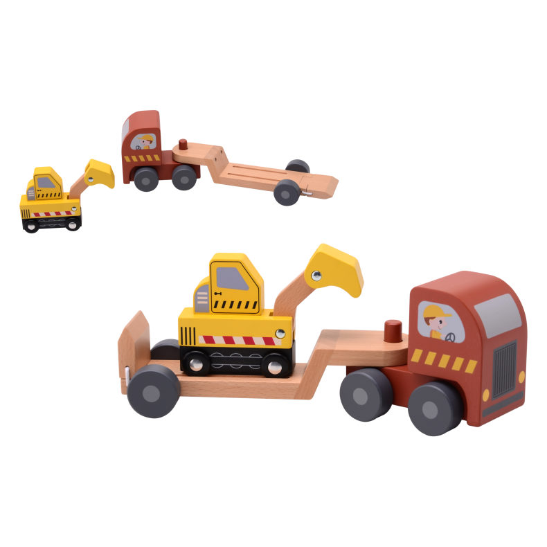 Jouco - Semi-trailer with excavator