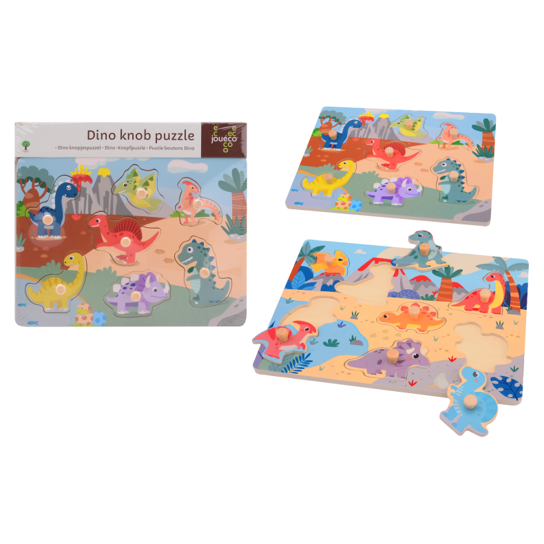 Jouco - Dino button puzzle, 2 assorted