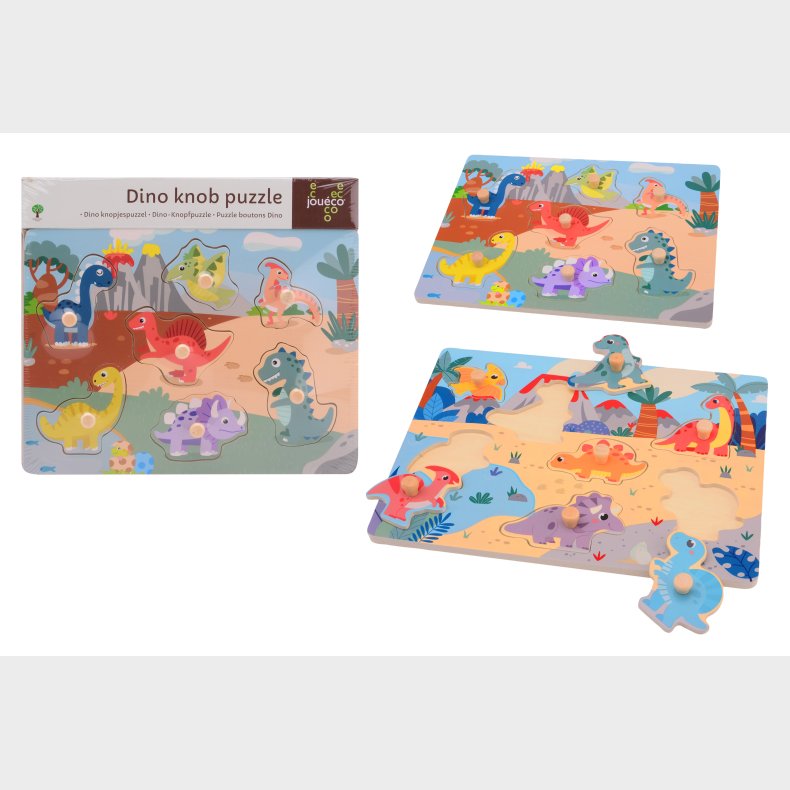 Jou&eacute;co&reg; - Dino button puzzle, 2 assorted