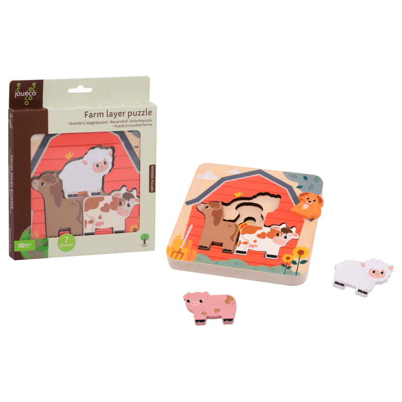 Jouco - Farm puzzle with layers