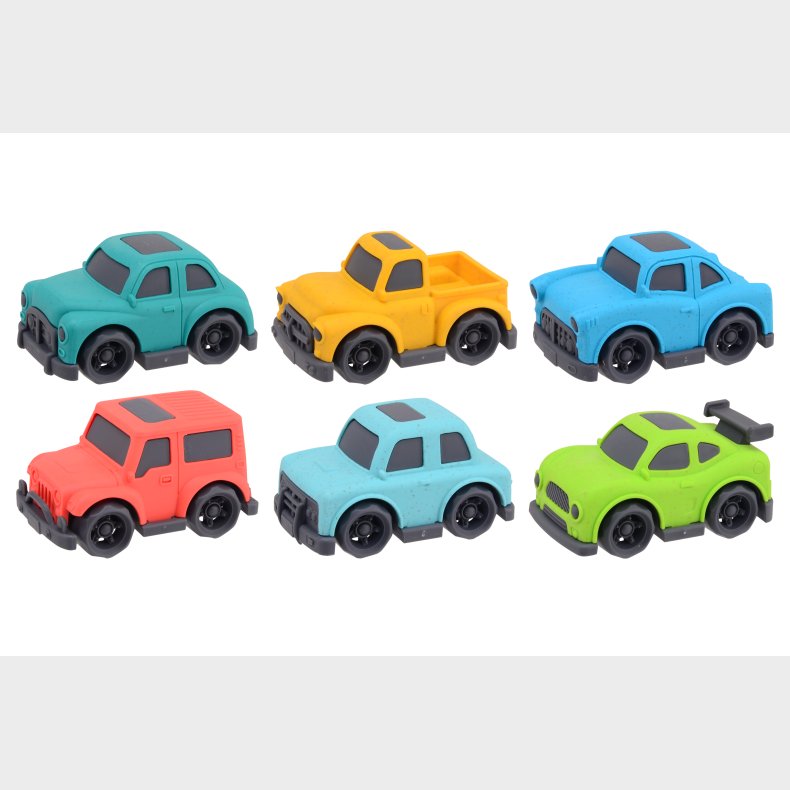 Jou&eacute;co&reg; - Bio-plastic cars in display, 6 assorted