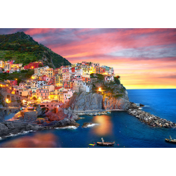 Manarola at Dusk, Italy 2000 pcs. (ctn 6 pcs)