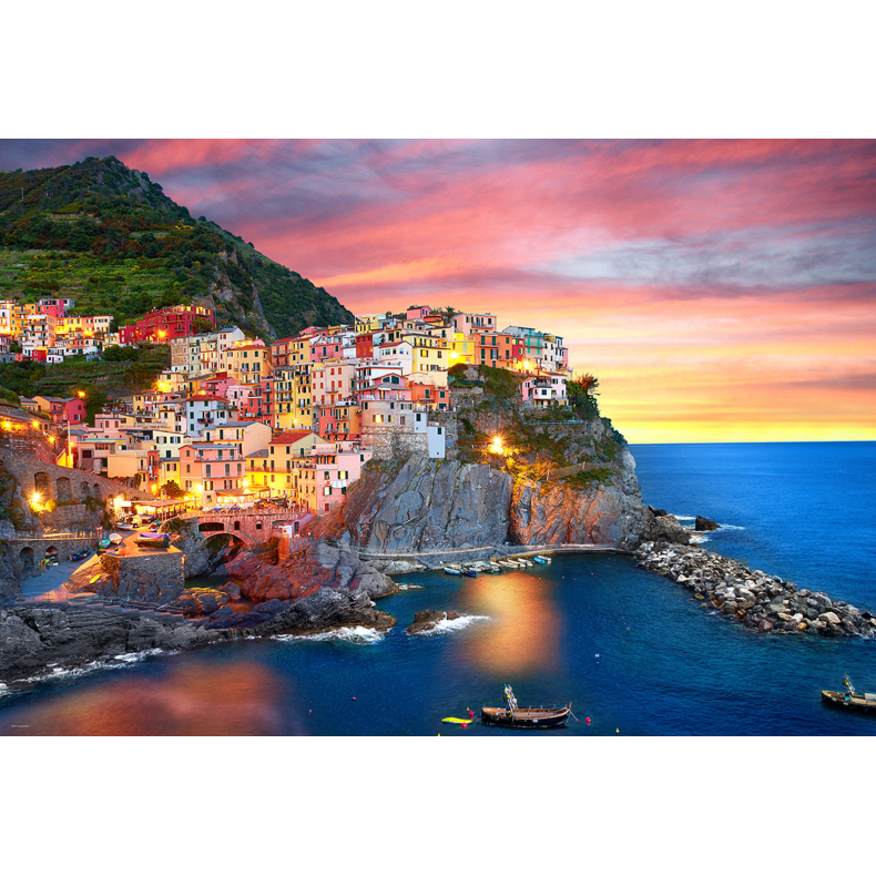 Manarola at Dusk, Italy 2000 pcs. (ctn 6 pcs)