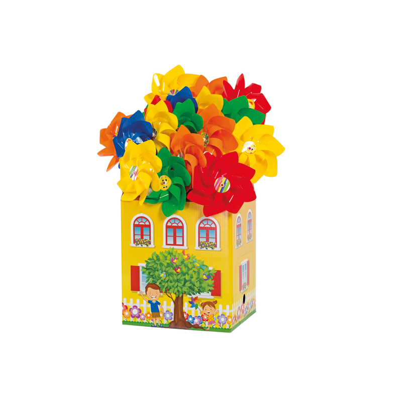 Windmill set  20cm/&plusmn;43 cm - assorted colors (ctn 48 pcs)