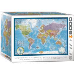 World Map 5000 pcs (ctn 6 pcs)