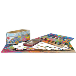 VW Bus Tin - Wave Hopper, (ctn 6 pcs)