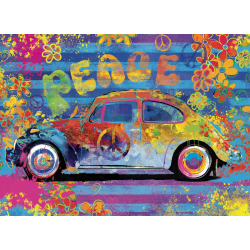 VW Beetle Splash Tin  (ctn 6 pcs)