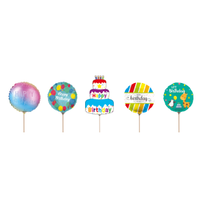 Foil balloner Happy Birthday (ctn 25 pcs)