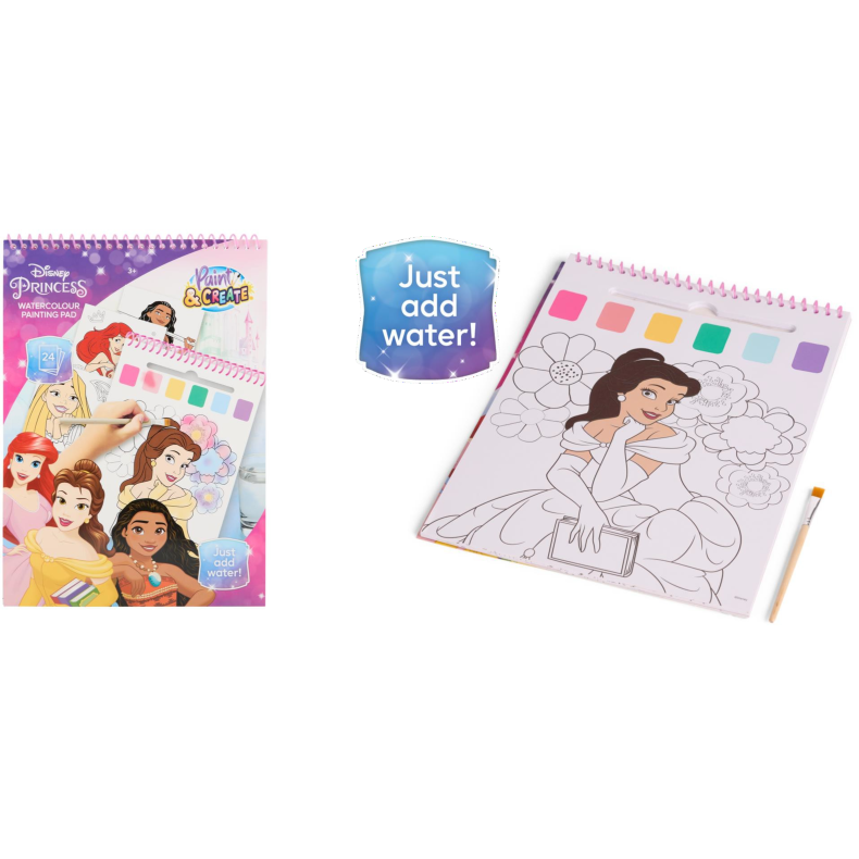 Disney Princess Watercolour painting pad (ctn 12 pcs)