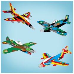 GALT Activity Pack - Glider Planes (ctn 6 pcs)