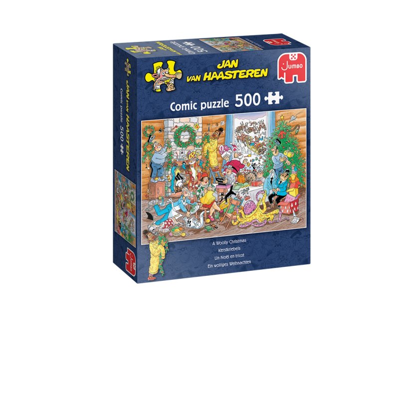 Jan Van Haasteren - A Woolly Christmas - 500 pcs. (ctn 12 pcs)