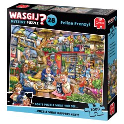 Wasgij Mystery 28 - Feline Frenzy! (1000) (ctn 6 pcs)