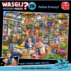 Wasgij Mystery 28 - Feline Frenzy! (1000) (ctn 6 pcs)