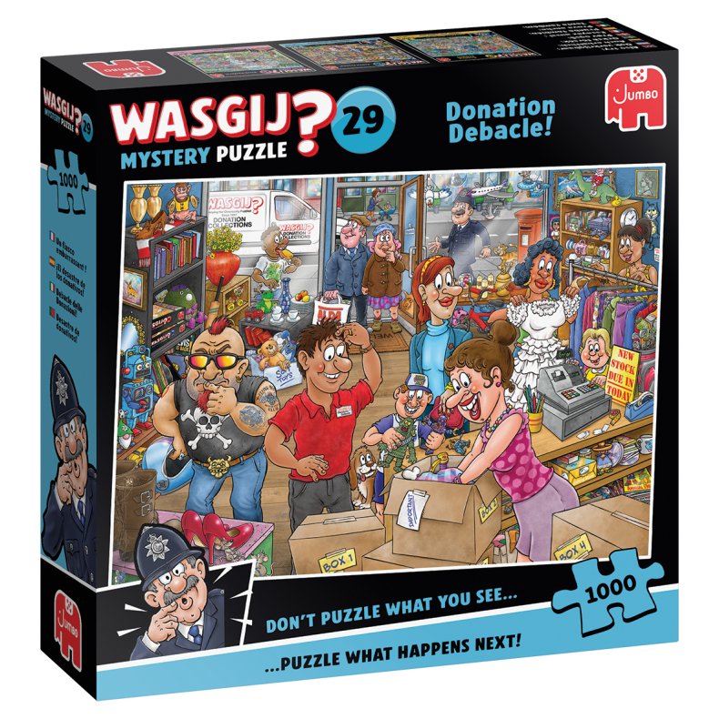 Wasgij Mystery 29 - Donation Debacle!(1000) Release 5 juli 2025 (ctn 6 pcs)