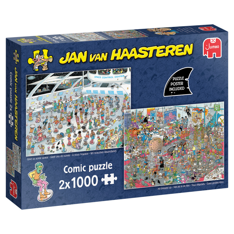 Jan van Haasteren 2 in 1 Give us some space &amp; All dressed up  (1000) Release 1 Nov. 2025 (ctn 6 pcs)