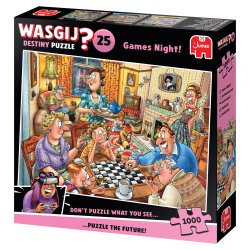 Wasgij Destiny 25 Games Night! - 1000 pcs. (ctn 12 pcs)
