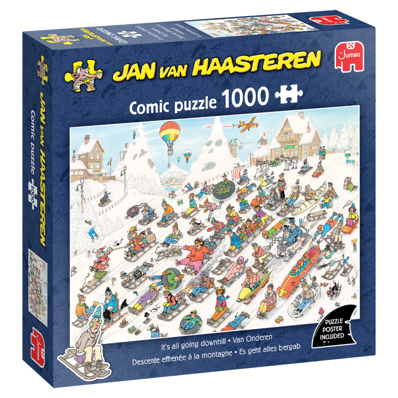 Jan Van Haasteren - It's All Going Downhill - 1000 pcs (ctn 6 pcs)