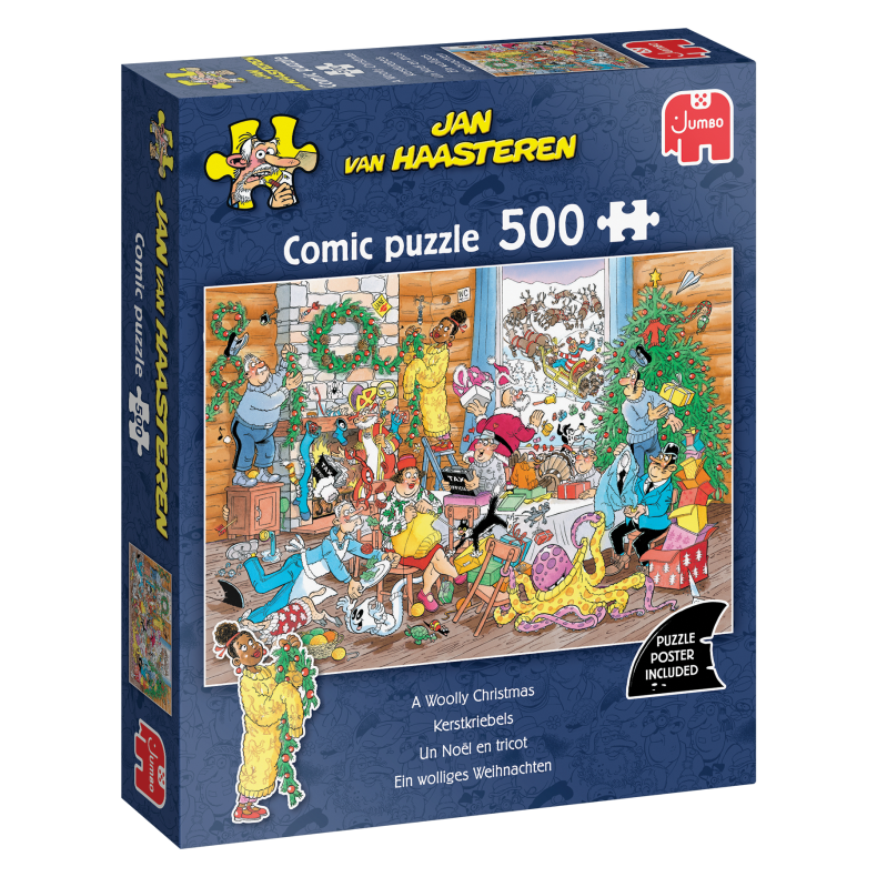Jan Van Haasteren - A Woolly Christmas - 500 pcs. (ctn 12 pcs)