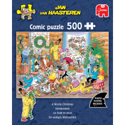 Jan Van Haasteren - A Woolly Christmas - 500 pcs. (ctn 6 pcs)