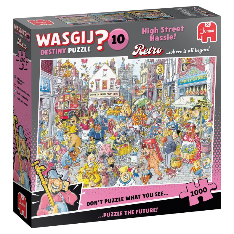 Wasgij Retro Destiny 10 - High Street Hassle! (1000) (6 pcs ctn)