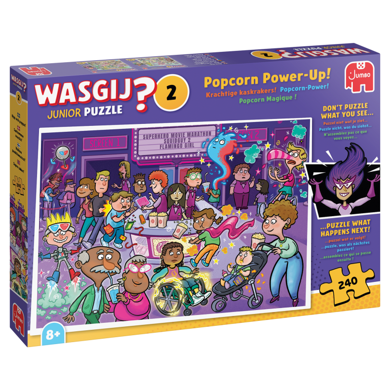 Waqsgij Junior PopCorn Power-up (240) - Release14 Marts 2026 (ctn 12 pcs)