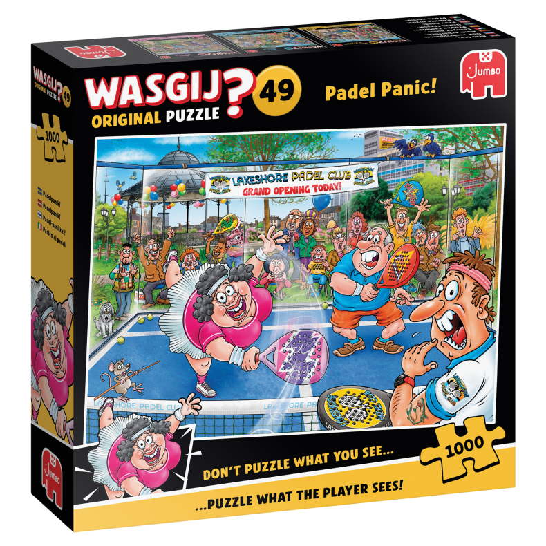 Wasgij Original 49 Padel Panic! (1000) Release 6 Juni (6 pcs ctn)
