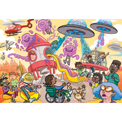 Wasgij Junior 4 - Alien Invasion! (240) - Release 6 Juni 2026 (ctn 12 pcs)