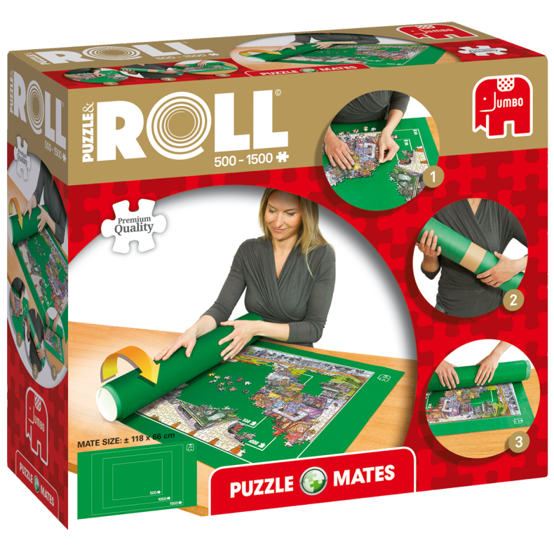 Puzzle Mates Puzzle &amp; Roll up to 1500 pcs Puzzles (ctn 12 pcs)