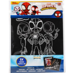 Spidey Scratch Art Posters (ctn 12 pcs)