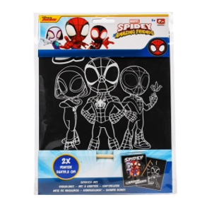 Spidey Scratch Art Posters (ctn 12 pcs)