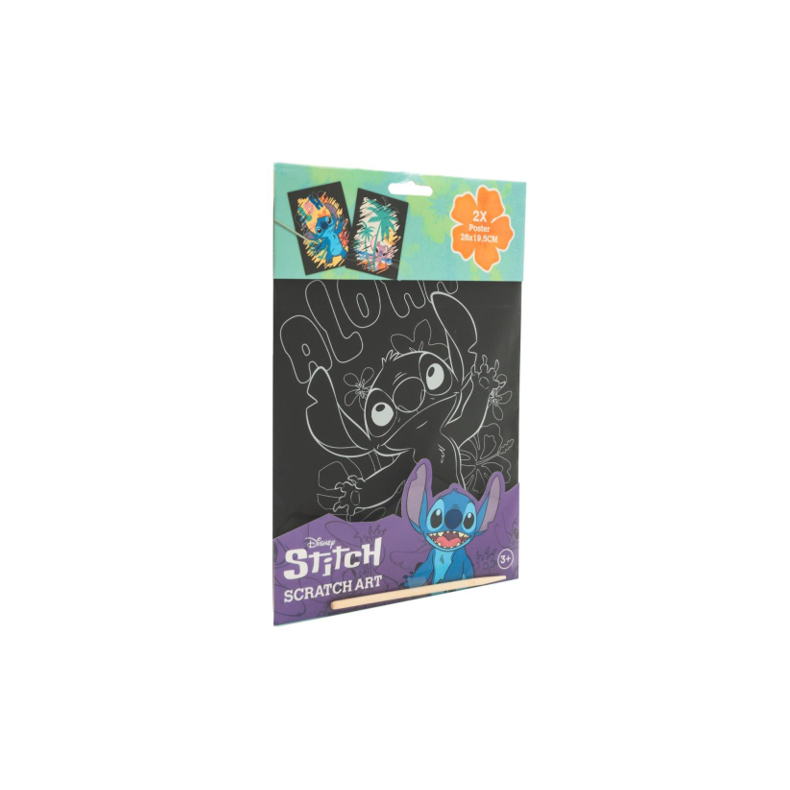 Stitch Scratch Art Posters (ctn 12 pcs)
