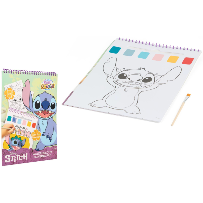 Stitch Watercolour painting pad (ctn 12 pcs)