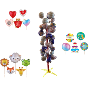 Foil balloner i display